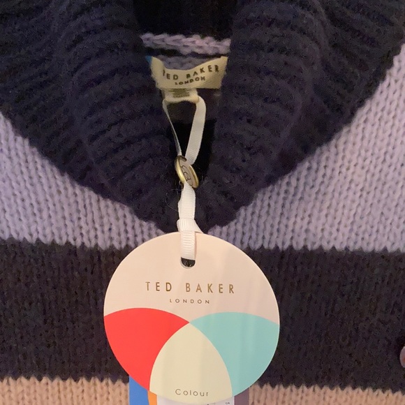 Ted Baker Mohair Striped Knit Sweater - Picture 8 of 9